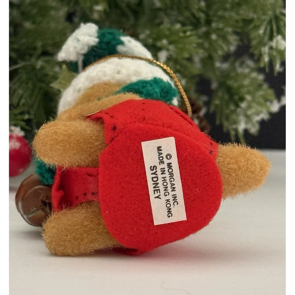 (2) Vintage Critter Sitter‎ Flocked 
